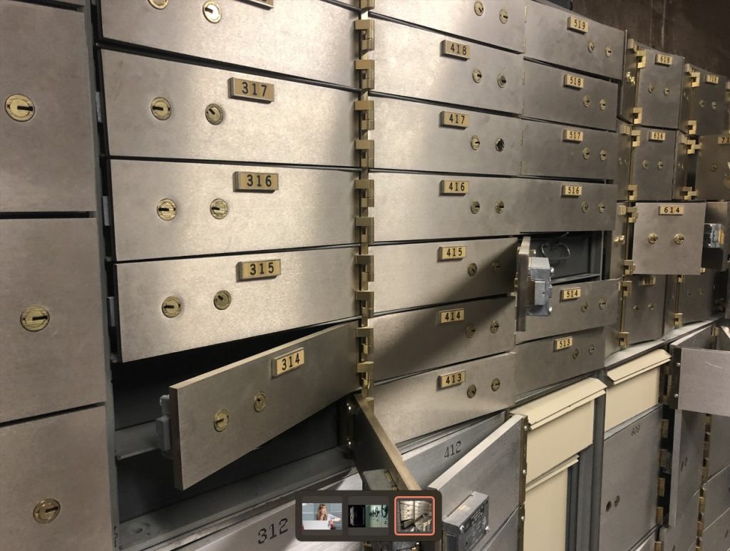 picture of stacks of safety deposit boxes