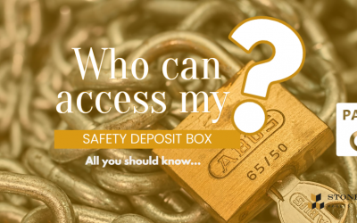 Who can access a safe deposit box?