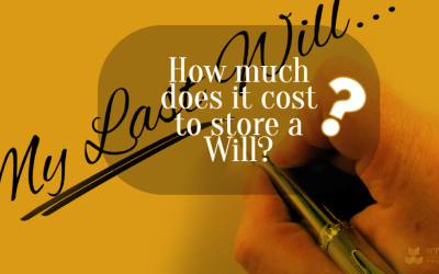 How much does it cost to store a Will?